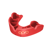 Load image into Gallery viewer, Opro bronze mouthguard red youth
