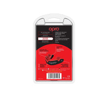 Load image into Gallery viewer, Opro silver mouthguard blk/red

