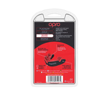 Load image into Gallery viewer, Opro silver mouthguard youth blk/red

