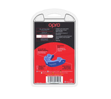 Load image into Gallery viewer, Opro silver mouthguard youth lt/blu
