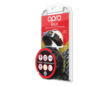 Load image into Gallery viewer, Opro gold mouthguard black gold
