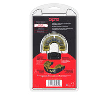 Load image into Gallery viewer, Opro gold mouthguard youth blk/gld
