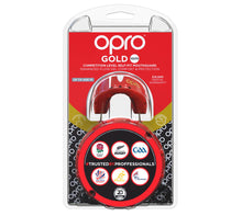 Load image into Gallery viewer, Opro gold mouthguard youth red/prl
