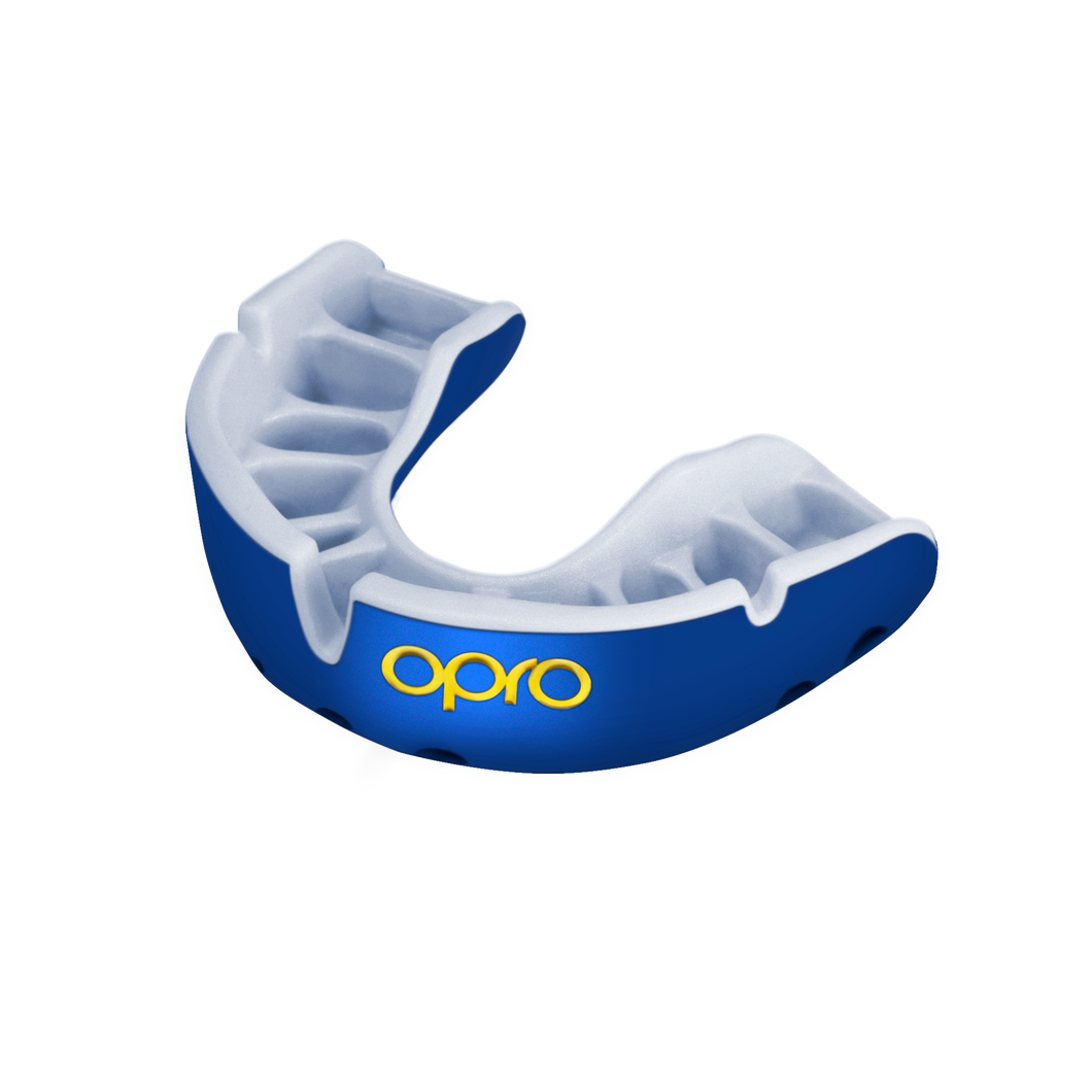 Opro gold mouthguard youth blu/prl