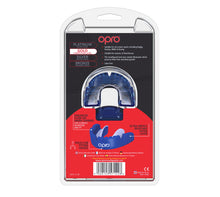 Load image into Gallery viewer, Opro gold mouthguard for braces blu/prl
