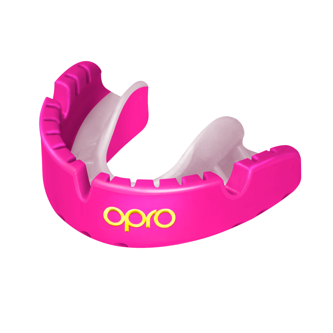 Opro gold mouthguard for braces pnk/prl