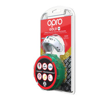 Load image into Gallery viewer, Opro gold mouthguard youth wht/mnt
