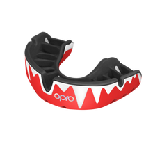 Load image into Gallery viewer, Opro platinum mouthguard red/blk/slv
