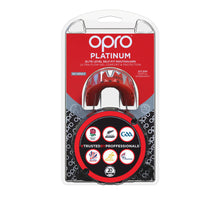 Load image into Gallery viewer, Opro platinum mouthguard red/blk/slv
