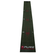Load image into Gallery viewer, Pure2Improve perfect stroke putting mat 275cm x 30cm
