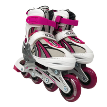 Load image into Gallery viewer, Slider adjustable aluminium skate pink
